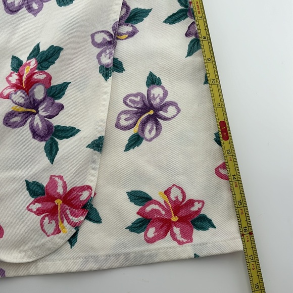 Vintage 90’s sostanza floral hibiscus print skort - Picture 6 of 9